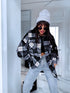 Plaid shirt "RAINY DAY" VMC58 - BLACK